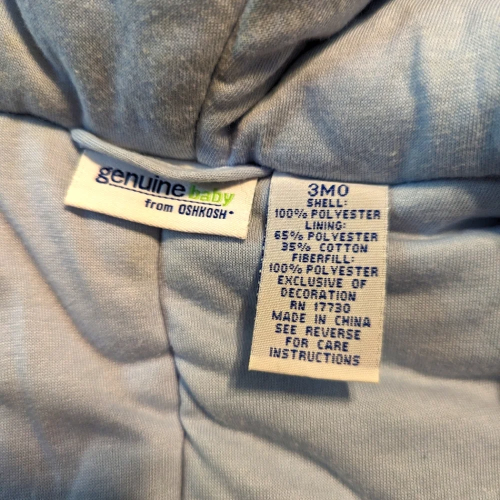 Baby Boys Winter Snow Suit Genuine Baby From Oshkosh Size 3 Months